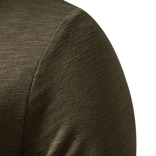 Pánská košile Henley s dlouhými rukávy a zapínáním na knoflíky