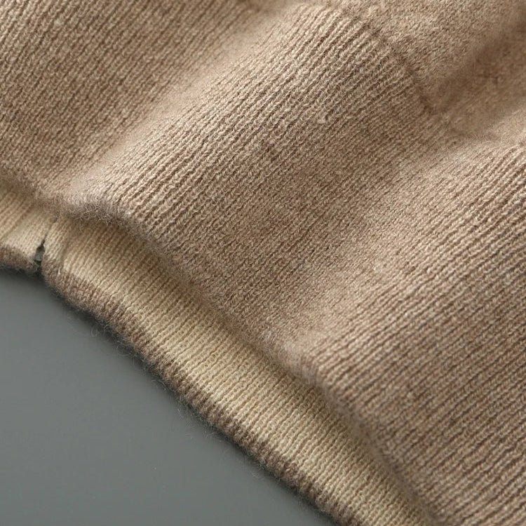Cashmere Cardigan til Mænd med Fuld Lynlås