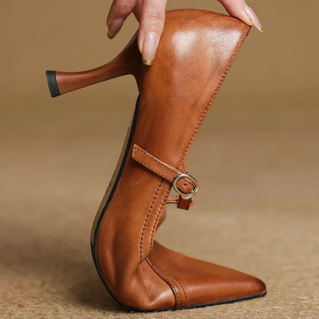 Skórzane czółenka Guinevere