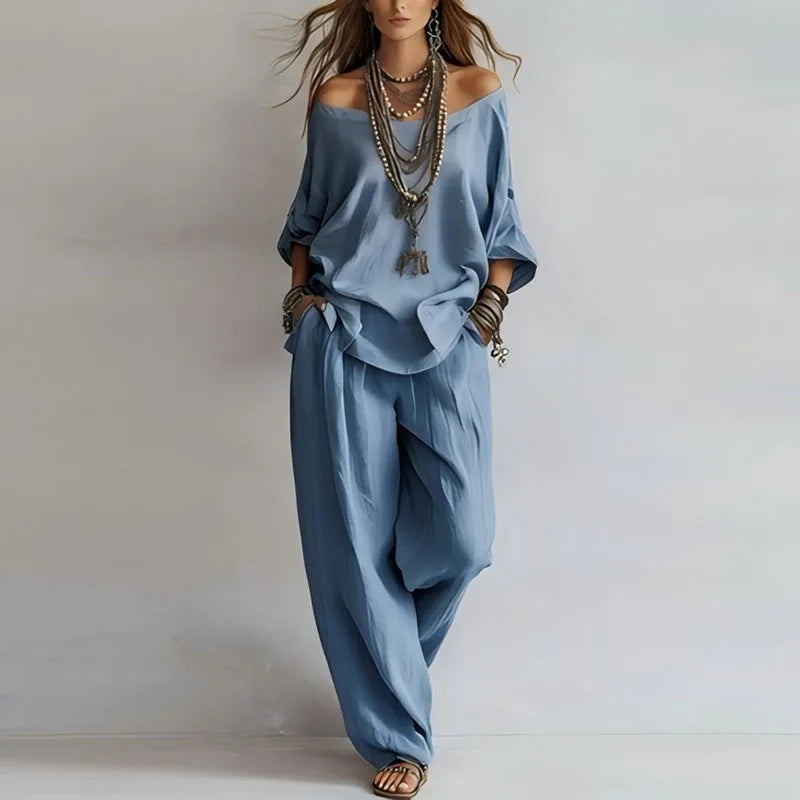 Paulina Off-Shoulder Co-ord Sæt