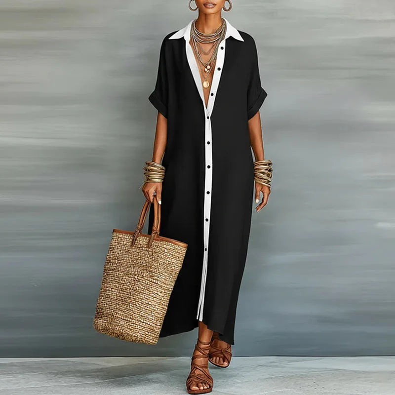Gemma Linen Long Shirt Summer Dress