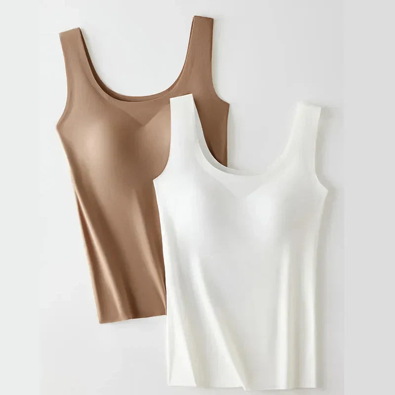 Sømløs Tank Top med Indbygget BH