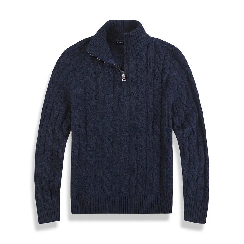 Bellivaro | Herre Old Money Half-Zip Trøje | Klassisk Langærmet