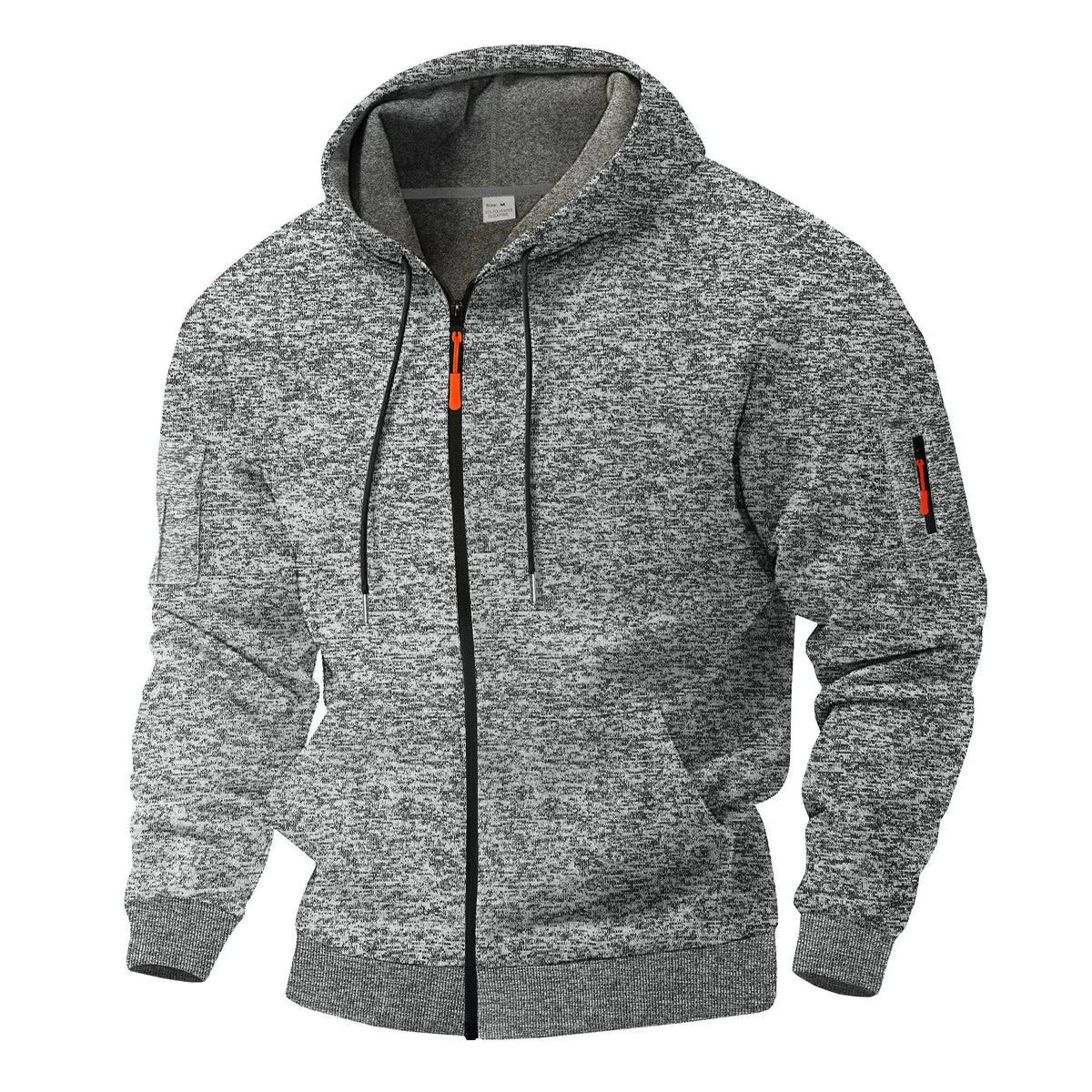 Hættetrøje med Lynlås til Herre – Casual Zip Hoodie