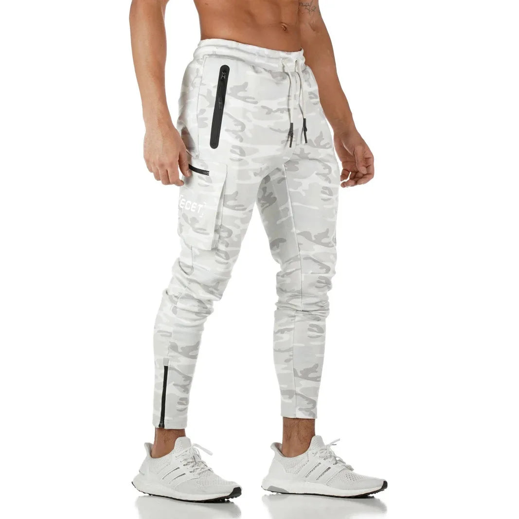 Bellivaro | Herre Sporty Joggingbukser med Lommer | Tapered Fit Træningsbukser