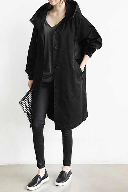 Trench-coat pour femmes | Capuche & Protection météorologique supérieure