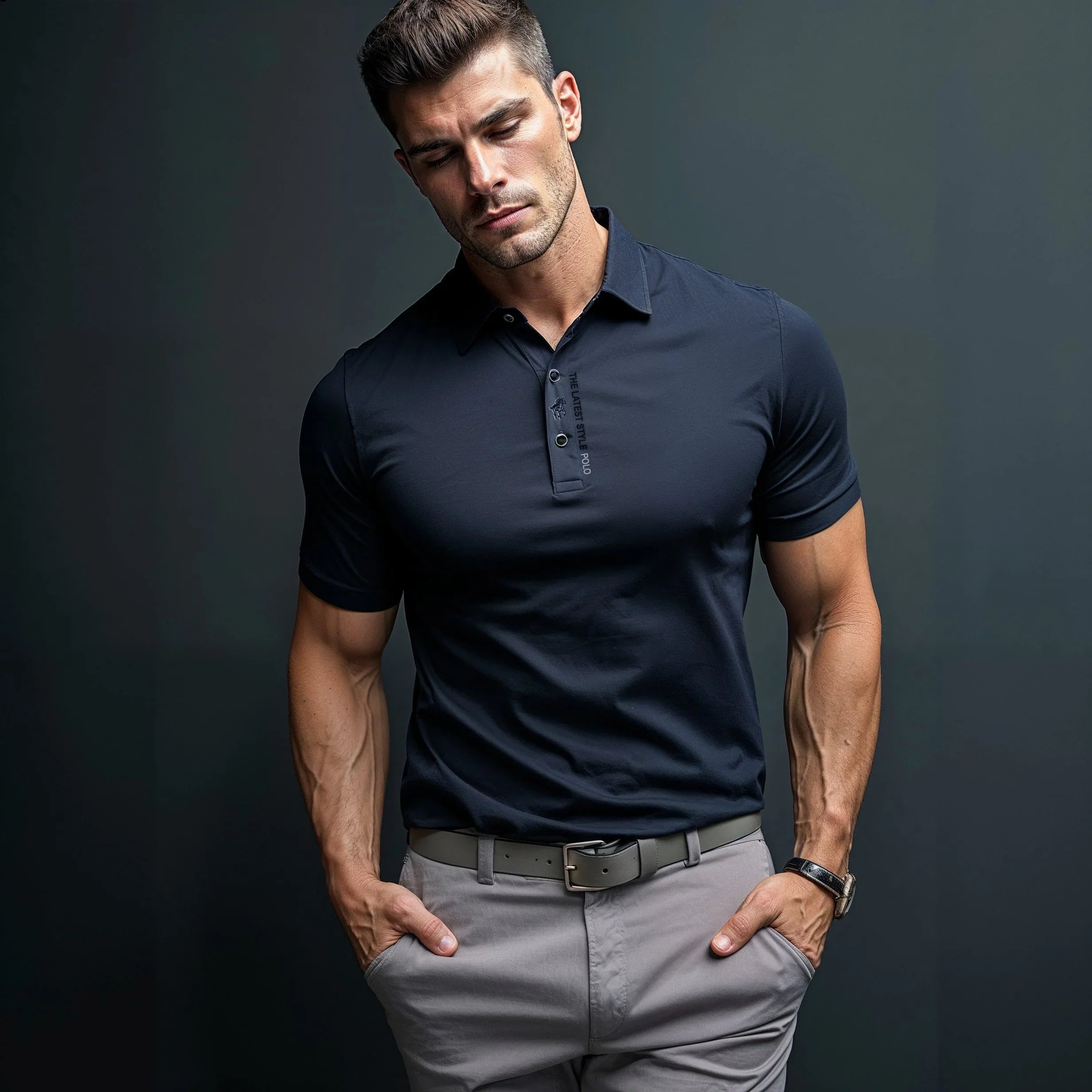 Polo infroissable pour hommes