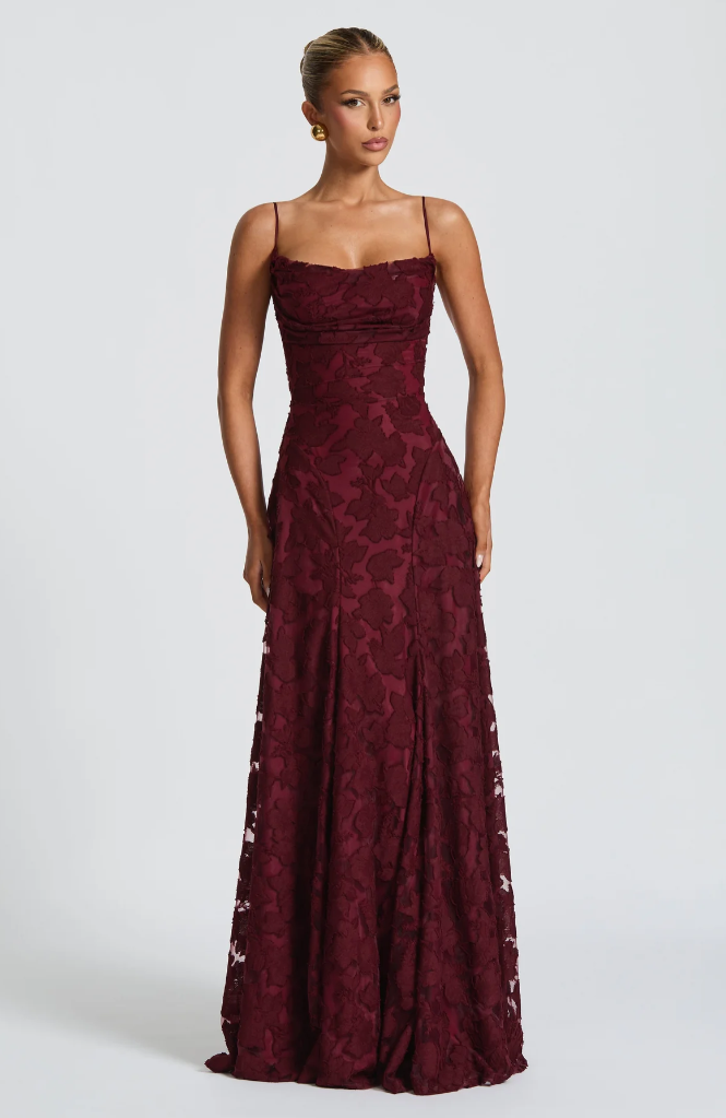 Elegant Blonde Maxi Aftenkjole