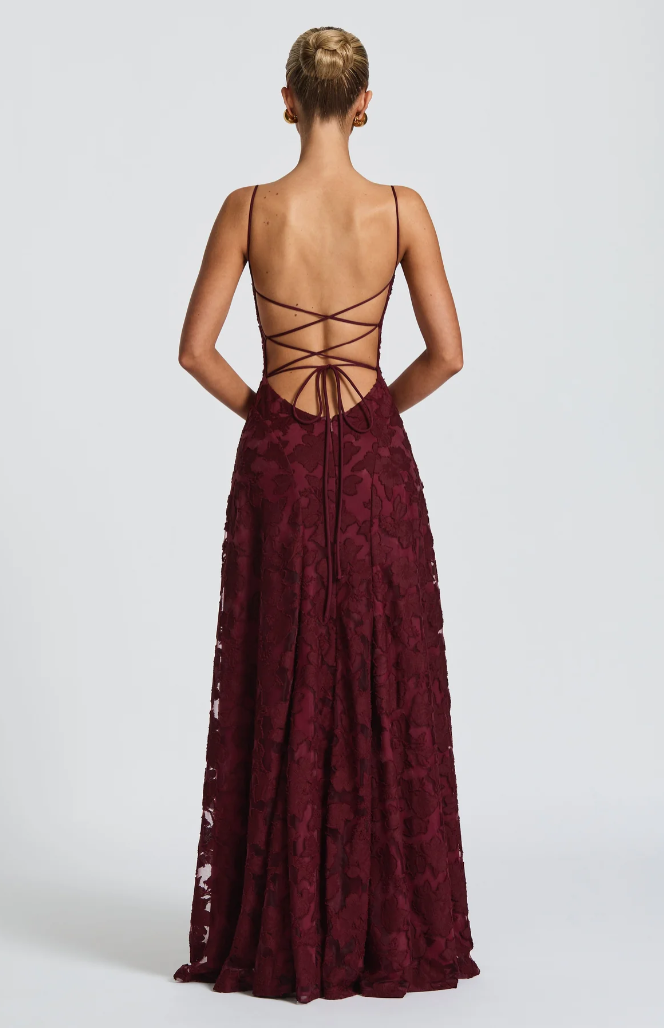 Elegant Blonde Maxi Aftenkjole