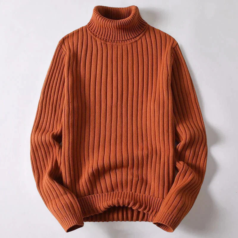 Maglione a collo alto in lana merino da uomo - Speciale inverno - Wyatt