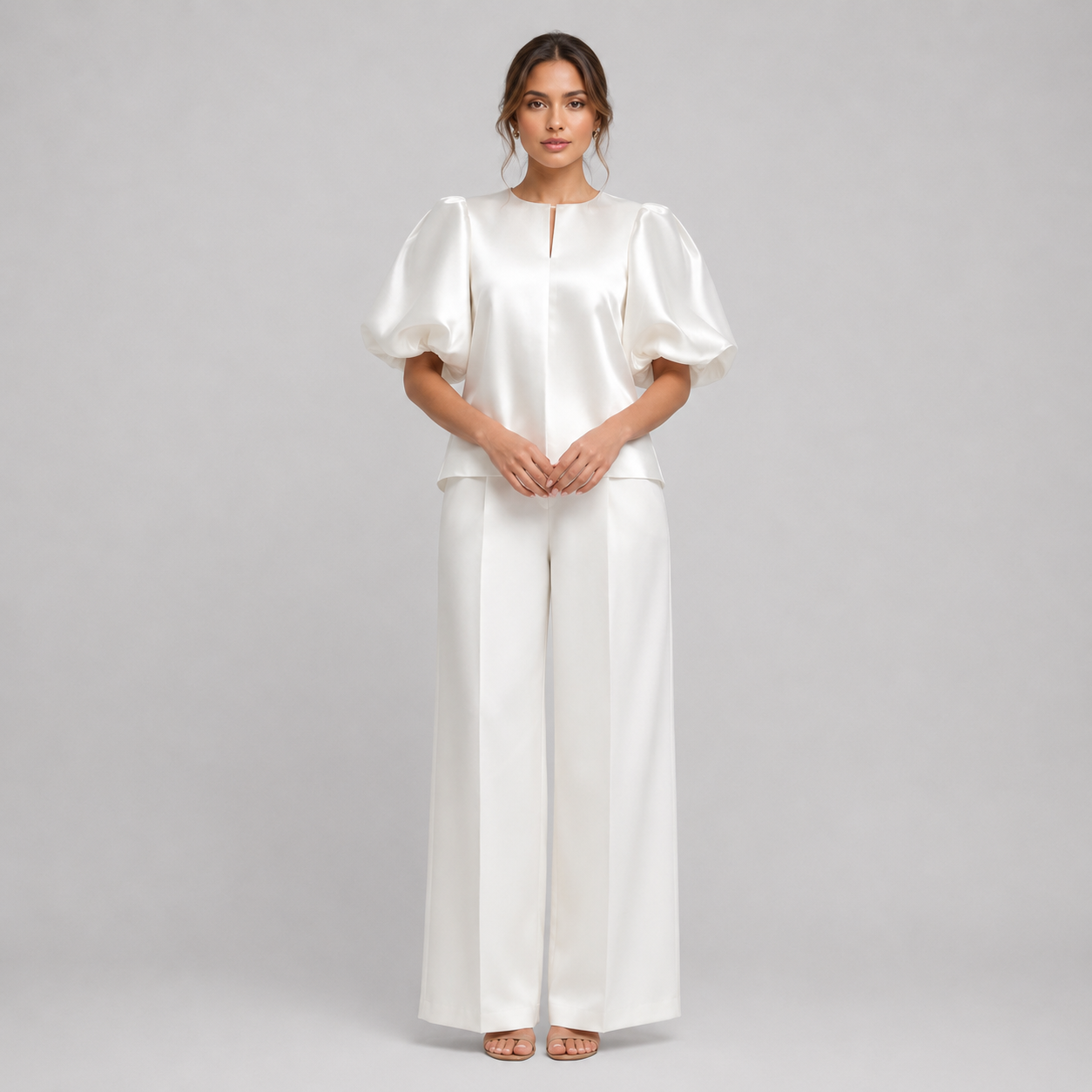 Oversized halenka pro dámy s nabíranými rukávy | Moderní a volný střih z měkkého materiálu | Stylová a pohodlná dámská halenka