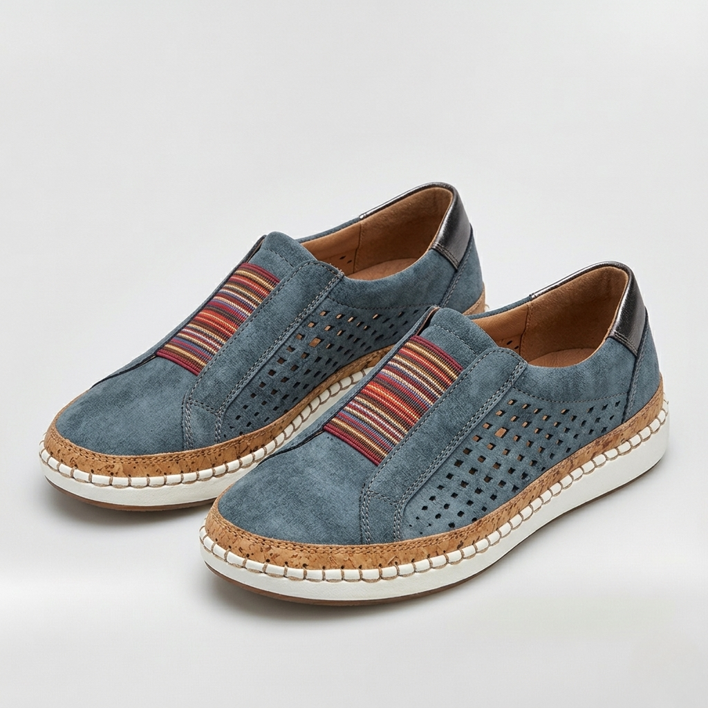 Slip-on sneakers til kvinder med let design til hverdagsbrug