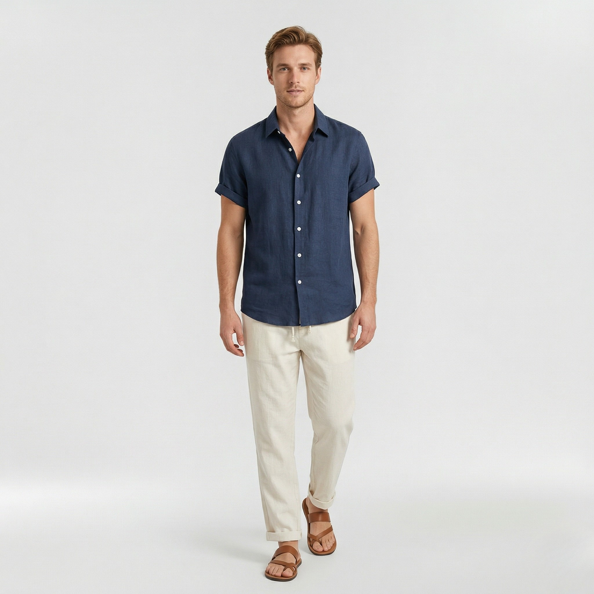 Herresæt med sommerligt look i let og afslappet design til varme dage