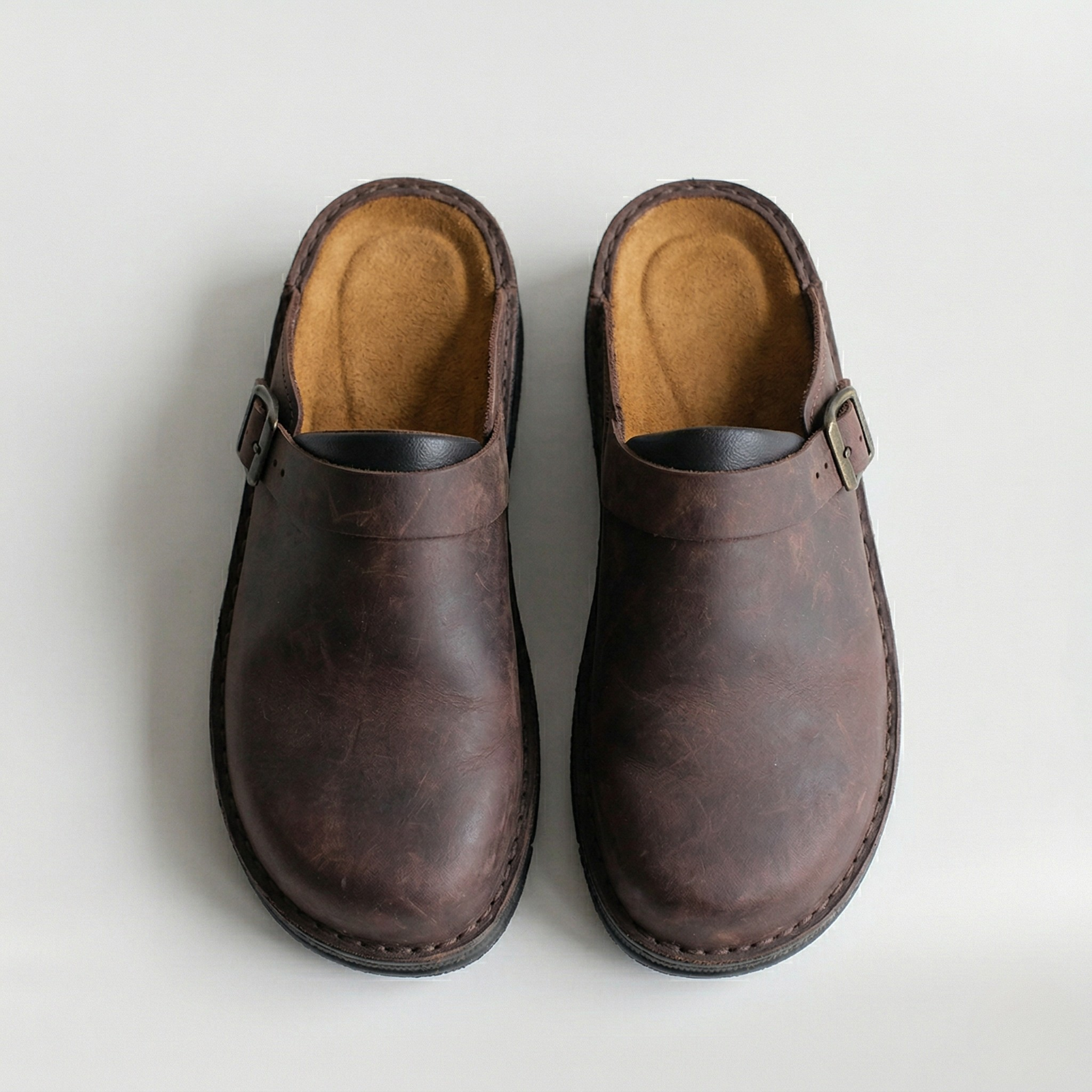 Ortopædiske herre mules med støttende sål og komfortabel pasform til hverdagsbrug