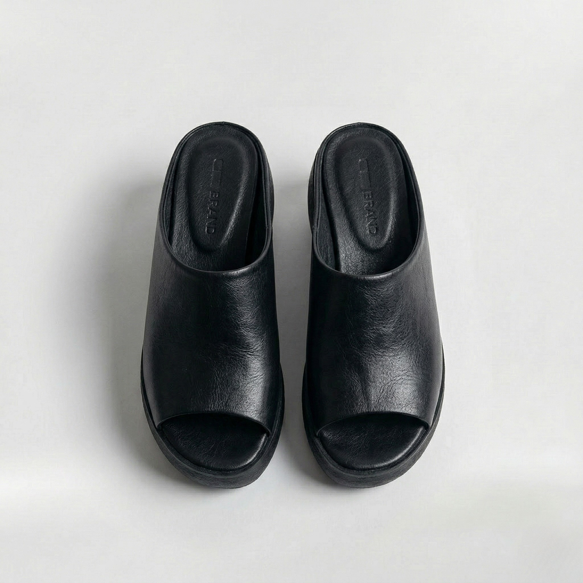 Slip-on sandaler til kvinder med platform og åben tå til hverdagsbrug