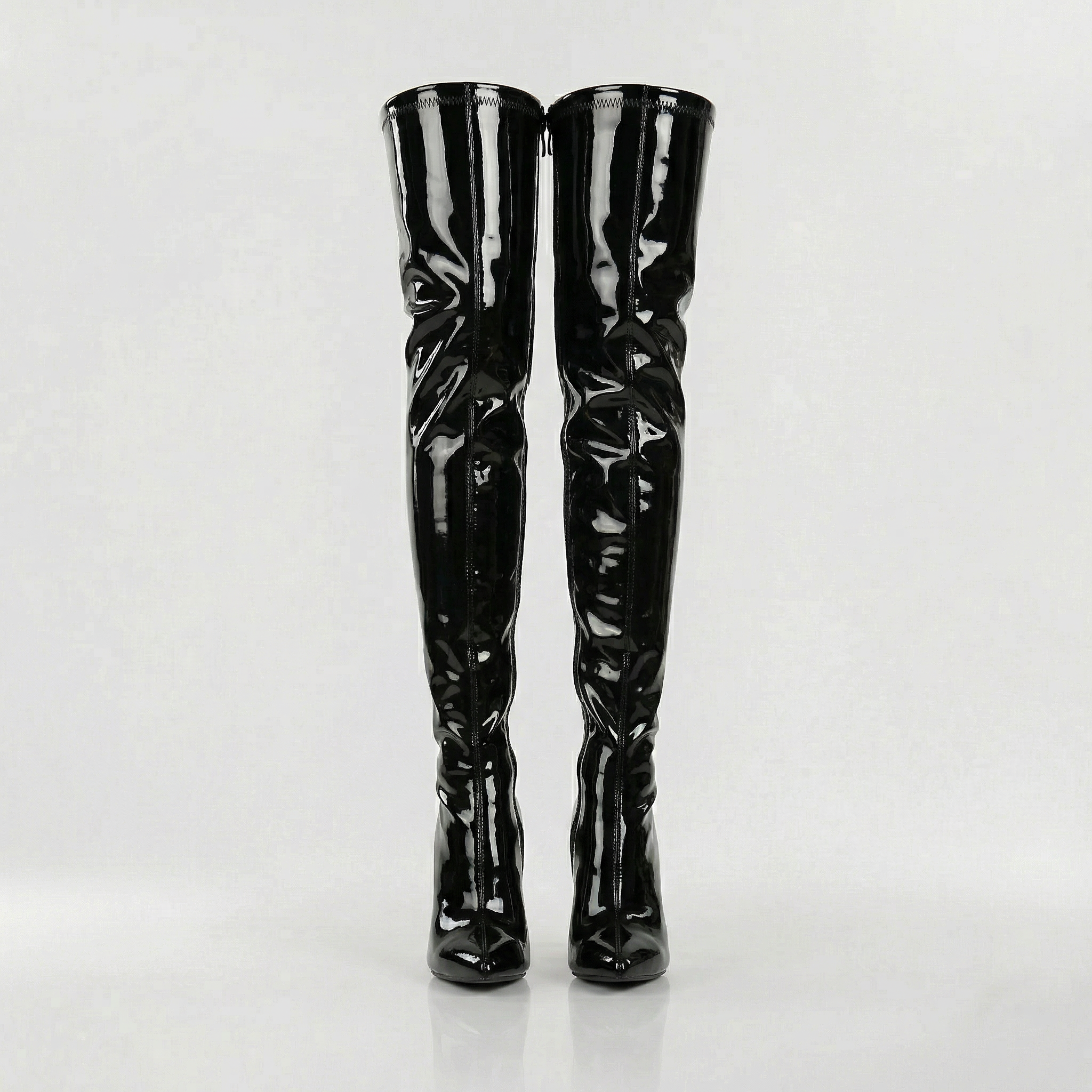 Stivali alti da donna con tacco alto e design elegante per feste e serate