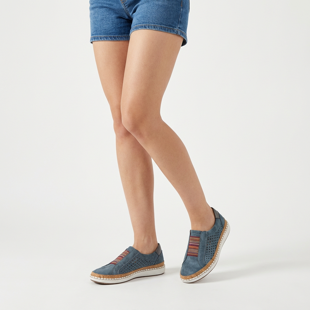 Slip-on sneakers til kvinder med let design til hverdagsbrug