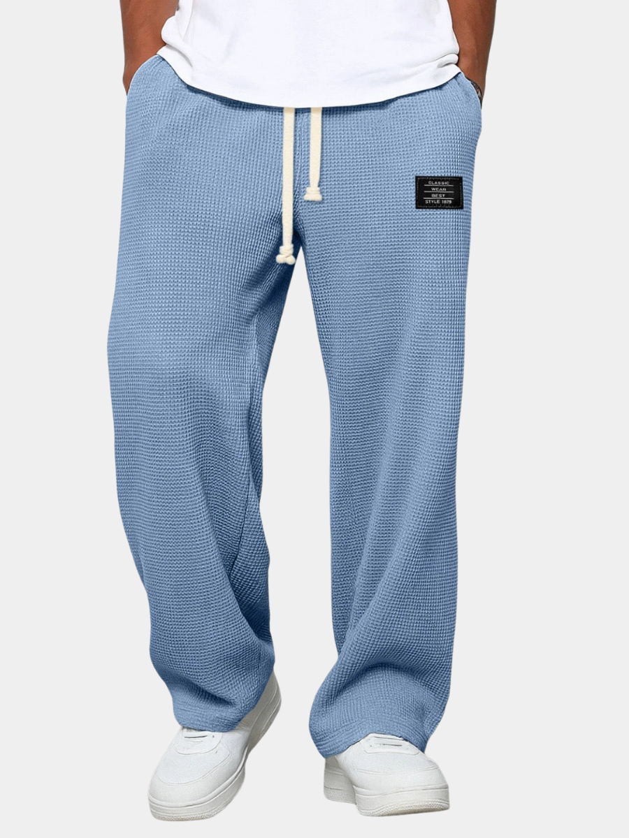Herre Komfortable Bukser – Afslappet Pasform, Justerbar Talje & Åndbart Stof til Daglig Afslappet Brug