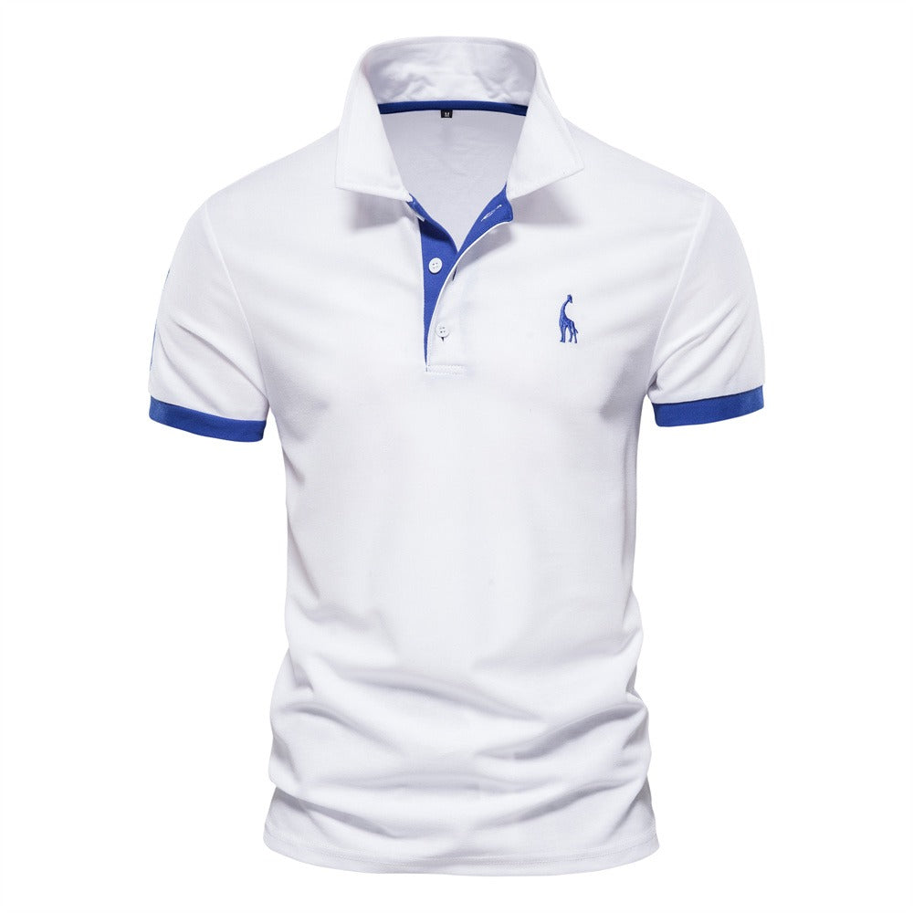 Heren Polo Shirt met Klassieke Kraag en Korte Mouwen
