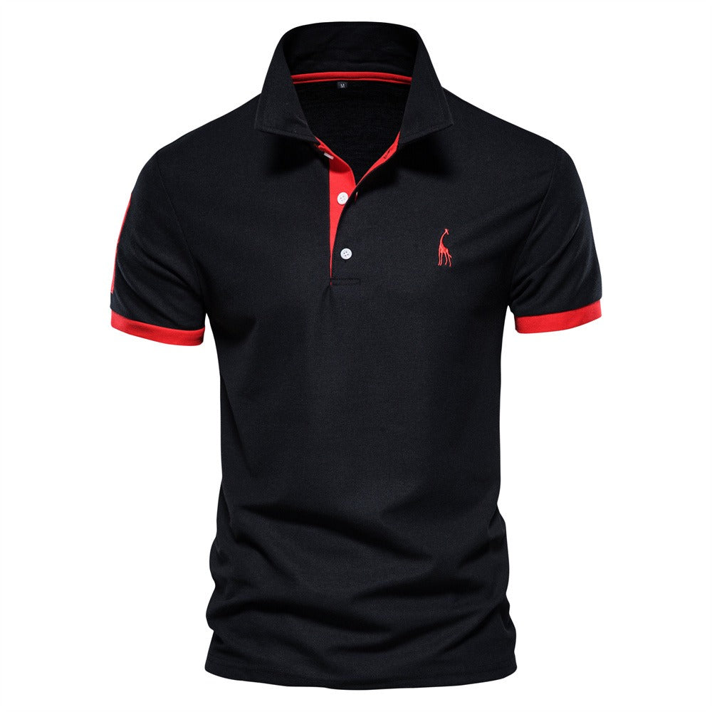 Heren Polo Shirt met Klassieke Kraag en Korte Mouwen