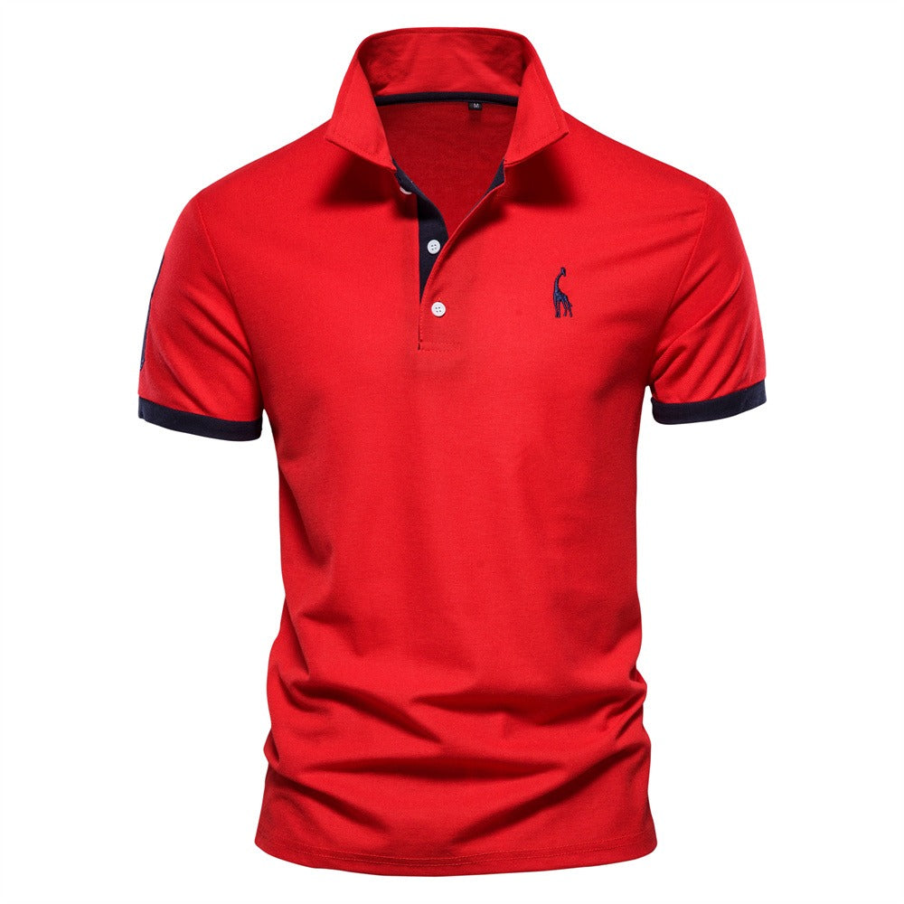 Heren Polo Shirt met Klassieke Kraag en Korte Mouwen