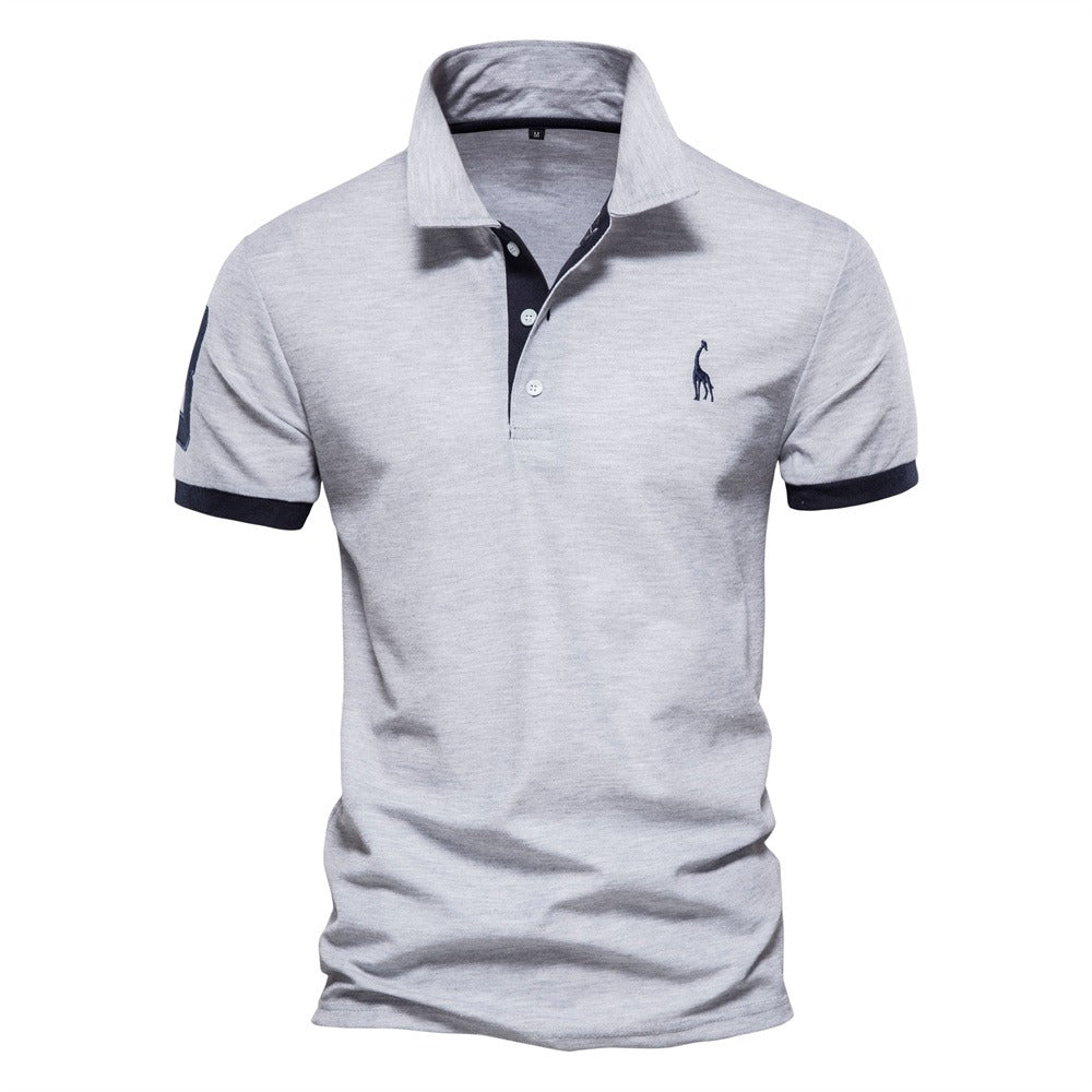 Heren Polo Shirt met Klassieke Kraag en Korte Mouwen