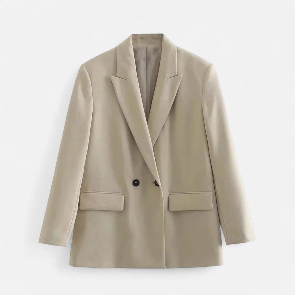 Dobbeltradet Blazer til Kvinder med Klassisk Revers