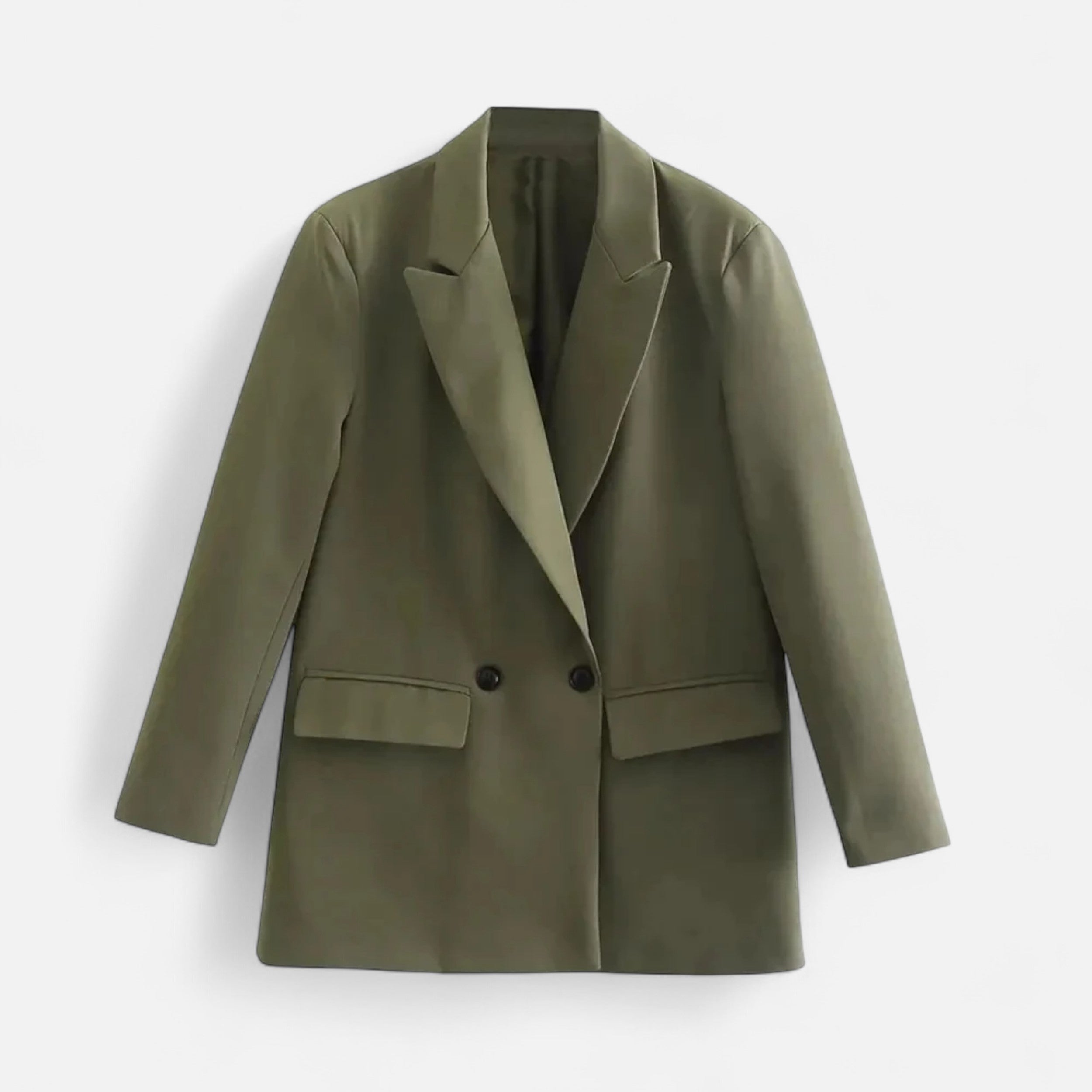 Dobbeltradet Blazer til Kvinder med Klassisk Revers