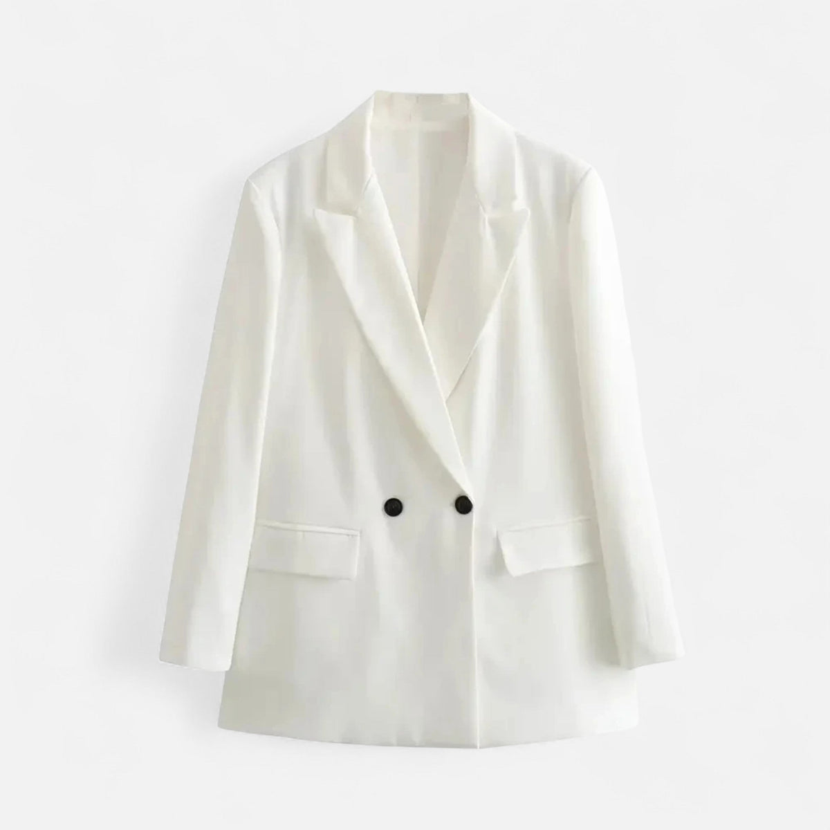 Dobbeltradet Blazer til Kvinder med Klassisk Revers