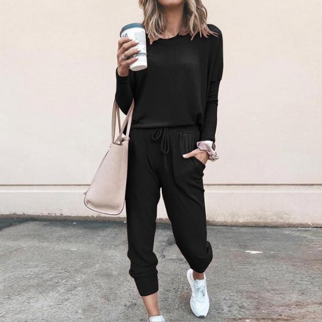 Afslappet Loungewear Sæt til Kvinder med Joggingbukser
