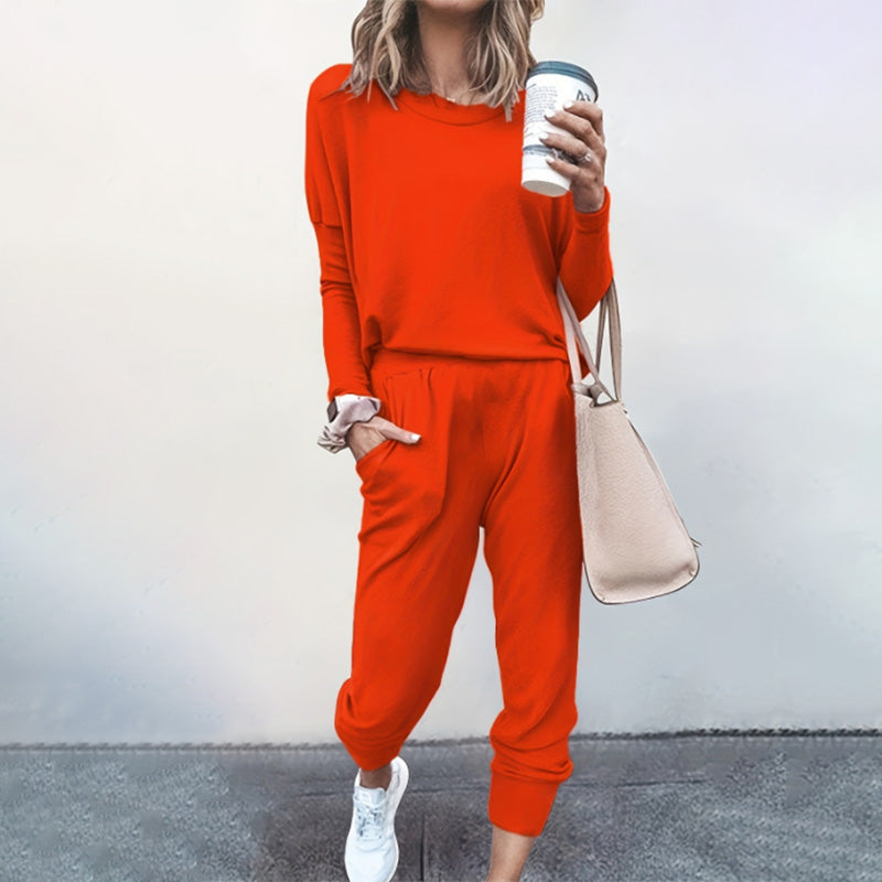 Afslappet Loungewear Sæt til Kvinder med Joggingbukser