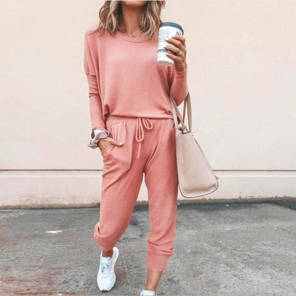 Afslappet Loungewear Sæt til Kvinder med Joggingbukser