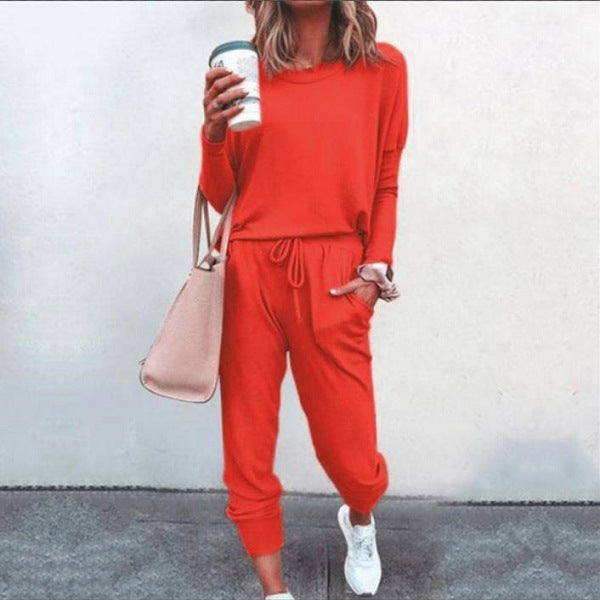 Afslappet Loungewear Sæt til Kvinder med Joggingbukser
