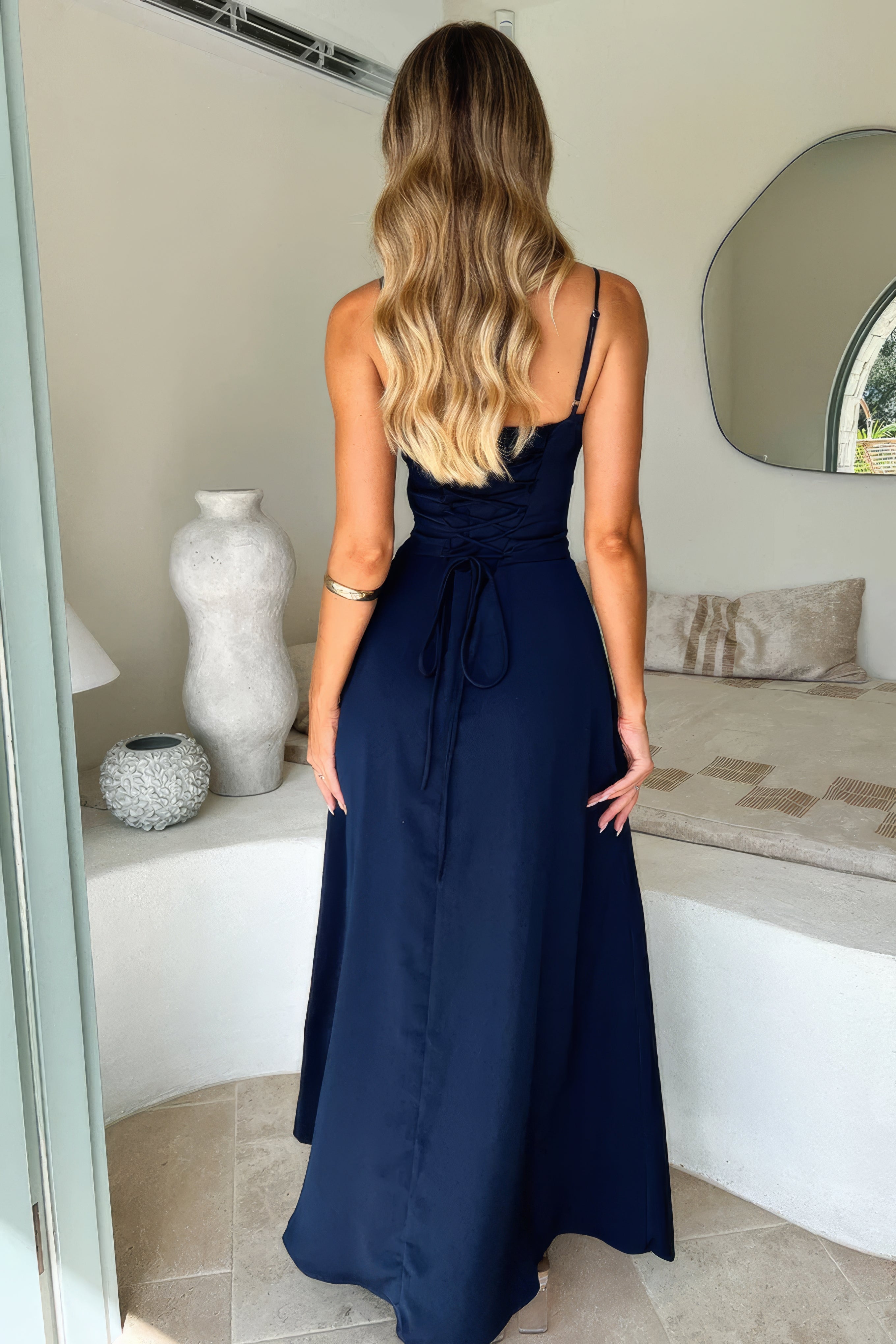 Luftig maxi sommerkjole til kvinder med elegant pasform