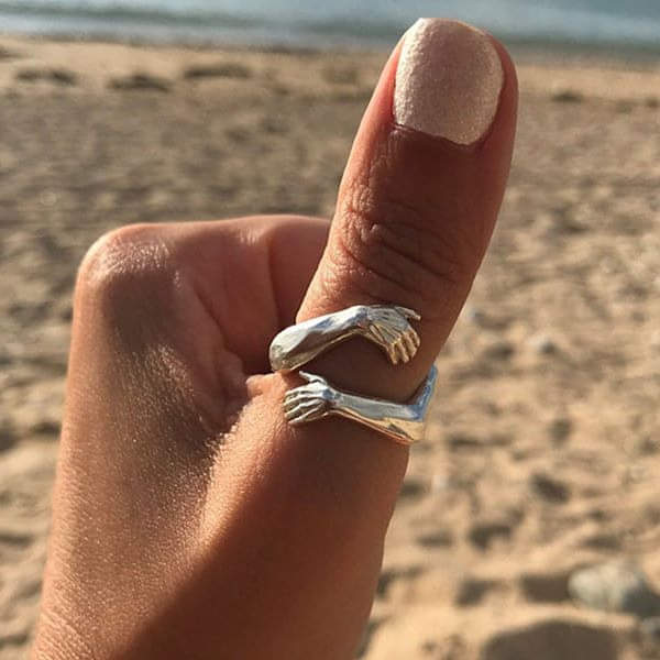 Anello Regolabile in Argento - Embrace
