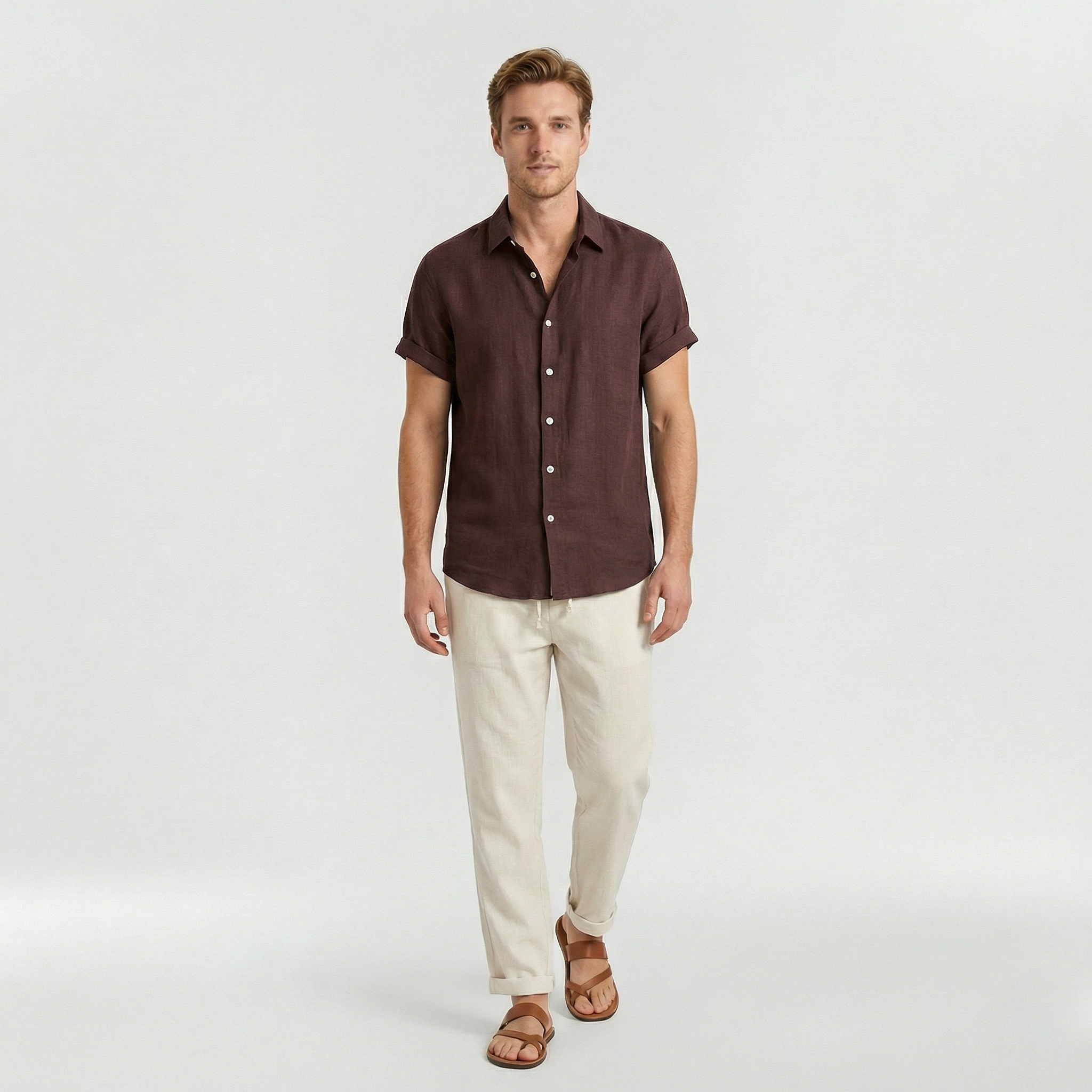 Herresæt med sommerligt look i let og afslappet design til varme dage