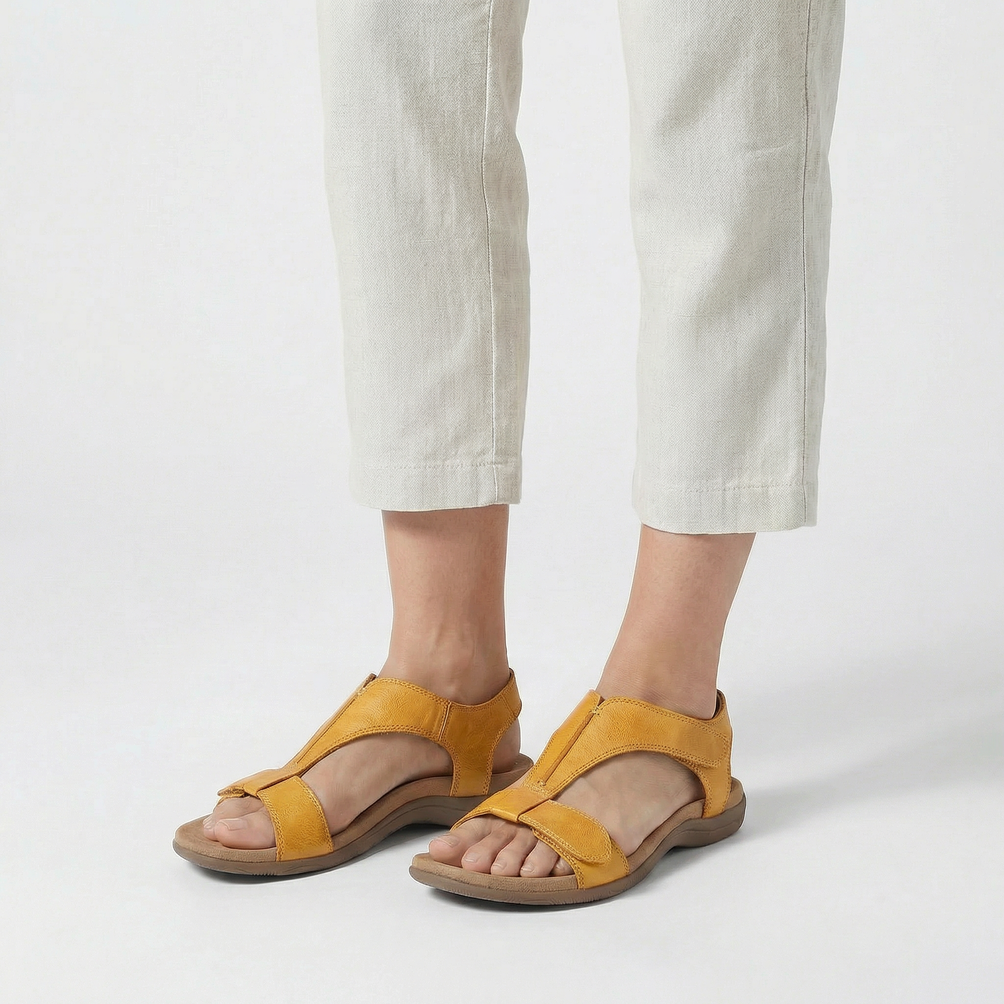 Komfortowe sandały damskie z elastycznym designem i wsparciem do codziennego użytku