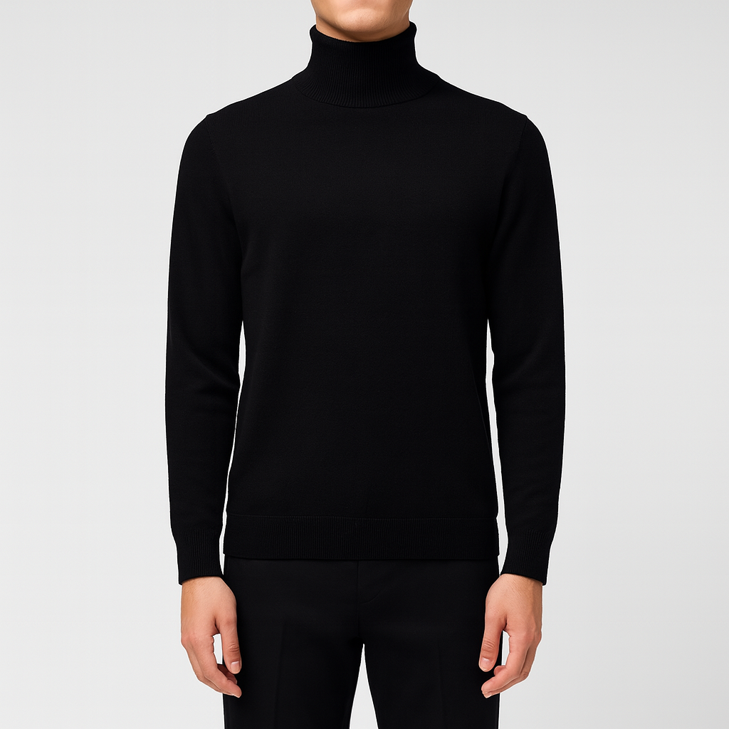 Bellivaro men's turtleneck sweater for everyday wear
