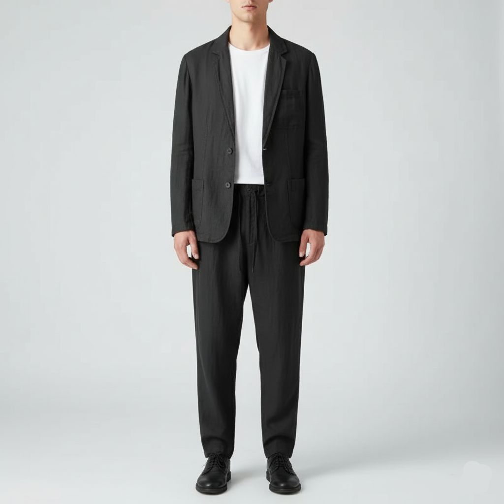 Bellivaro men's lens set with blazer and trousers