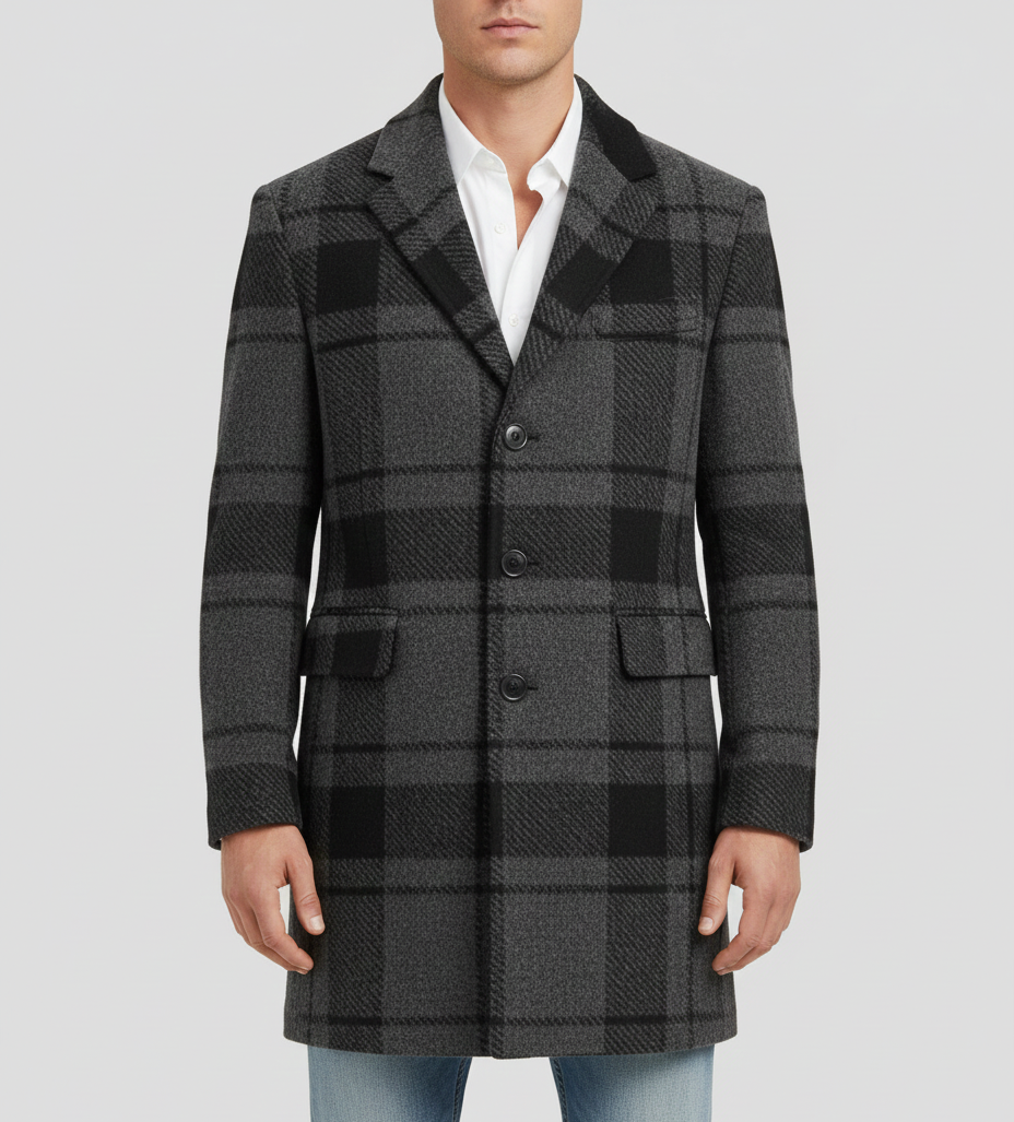 Bellivaro herre hosszú kabát gyapjúkeverékből