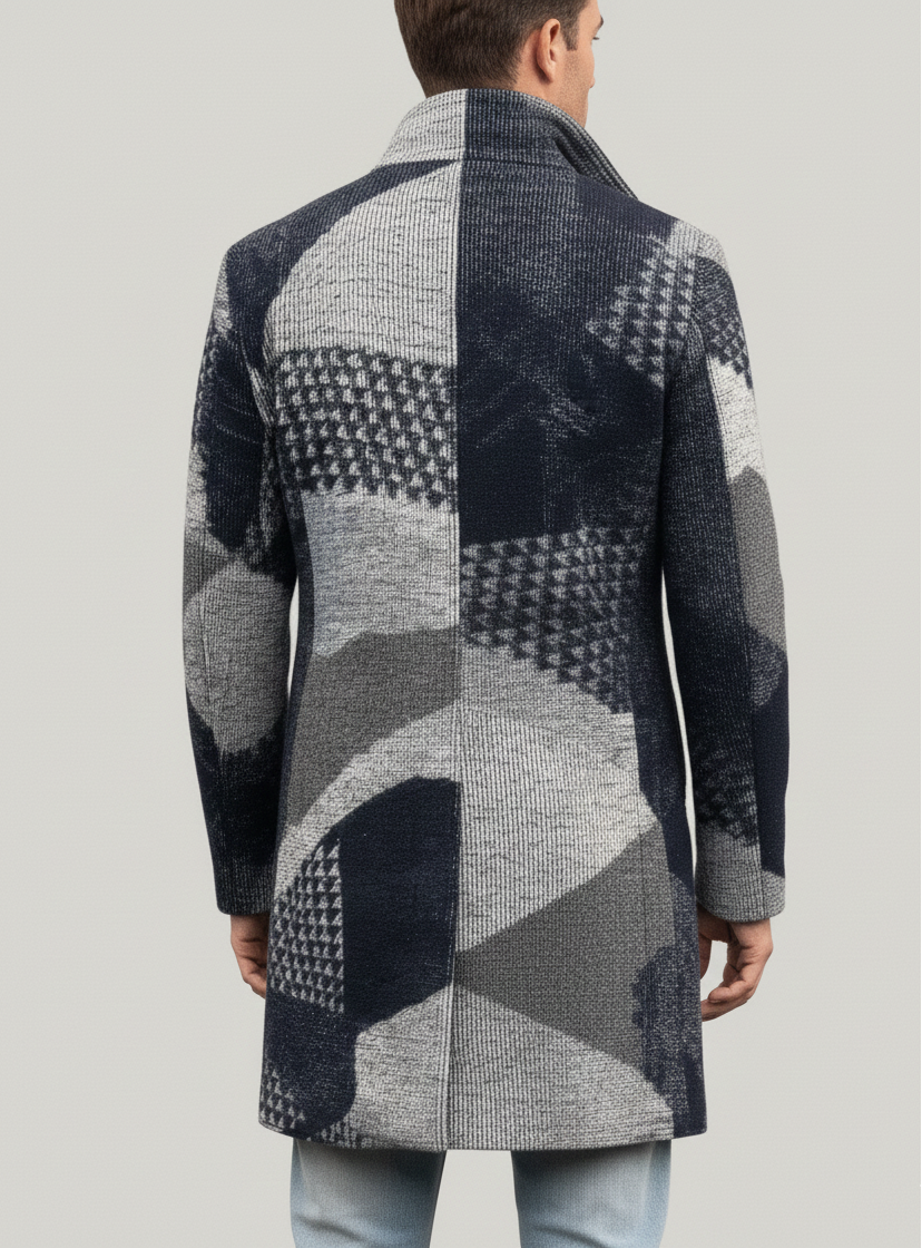 Bellivaro herre hosszú kabát gyapjúkeverékből