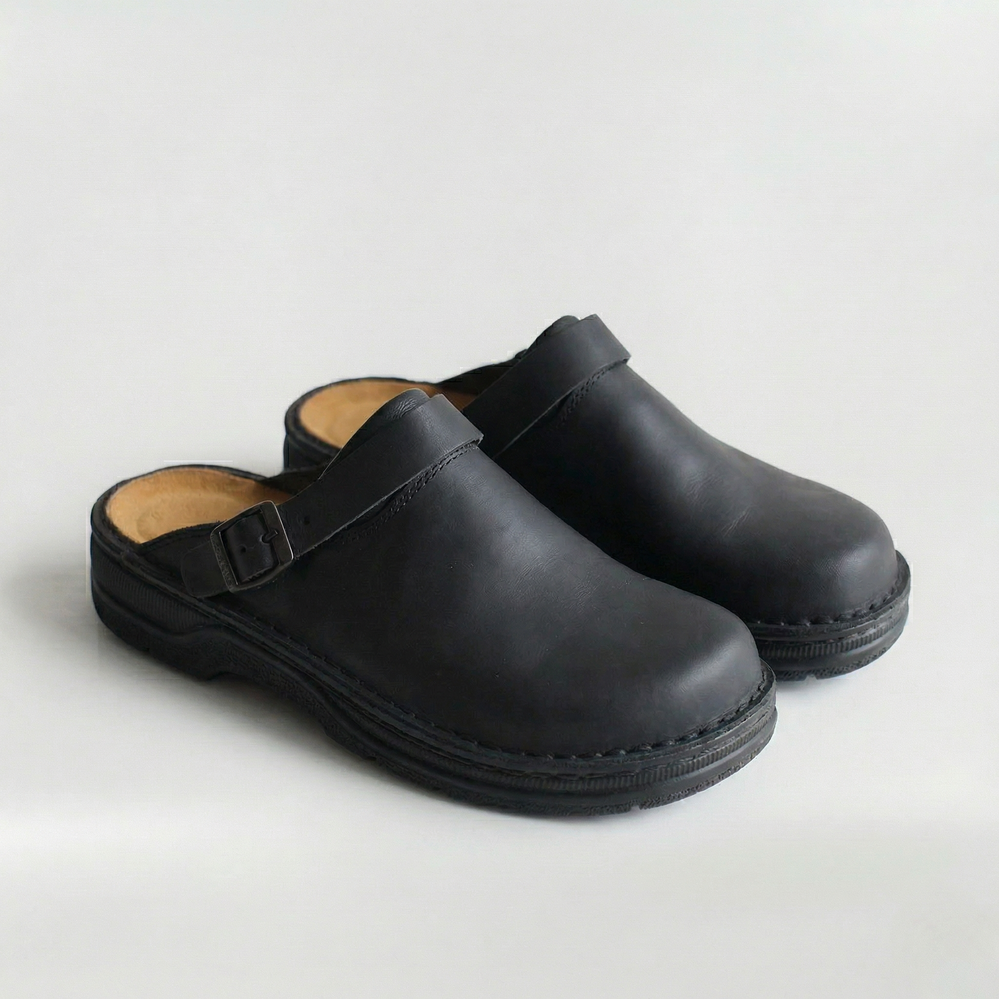 Ortopædiske herre mules med støttende sål og komfortabel pasform til hverdagsbrug