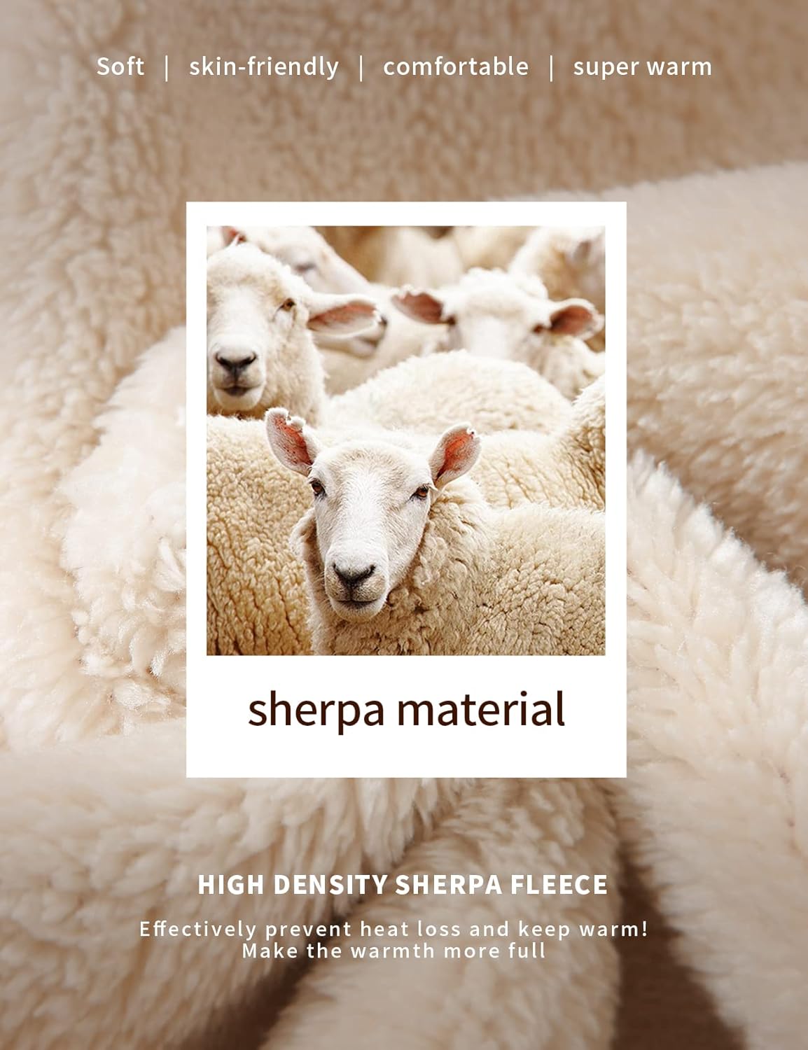 Bellivaro | Herre Sherpa Fleece Hættetrøje | Varm Vinter Pullover med Hætte