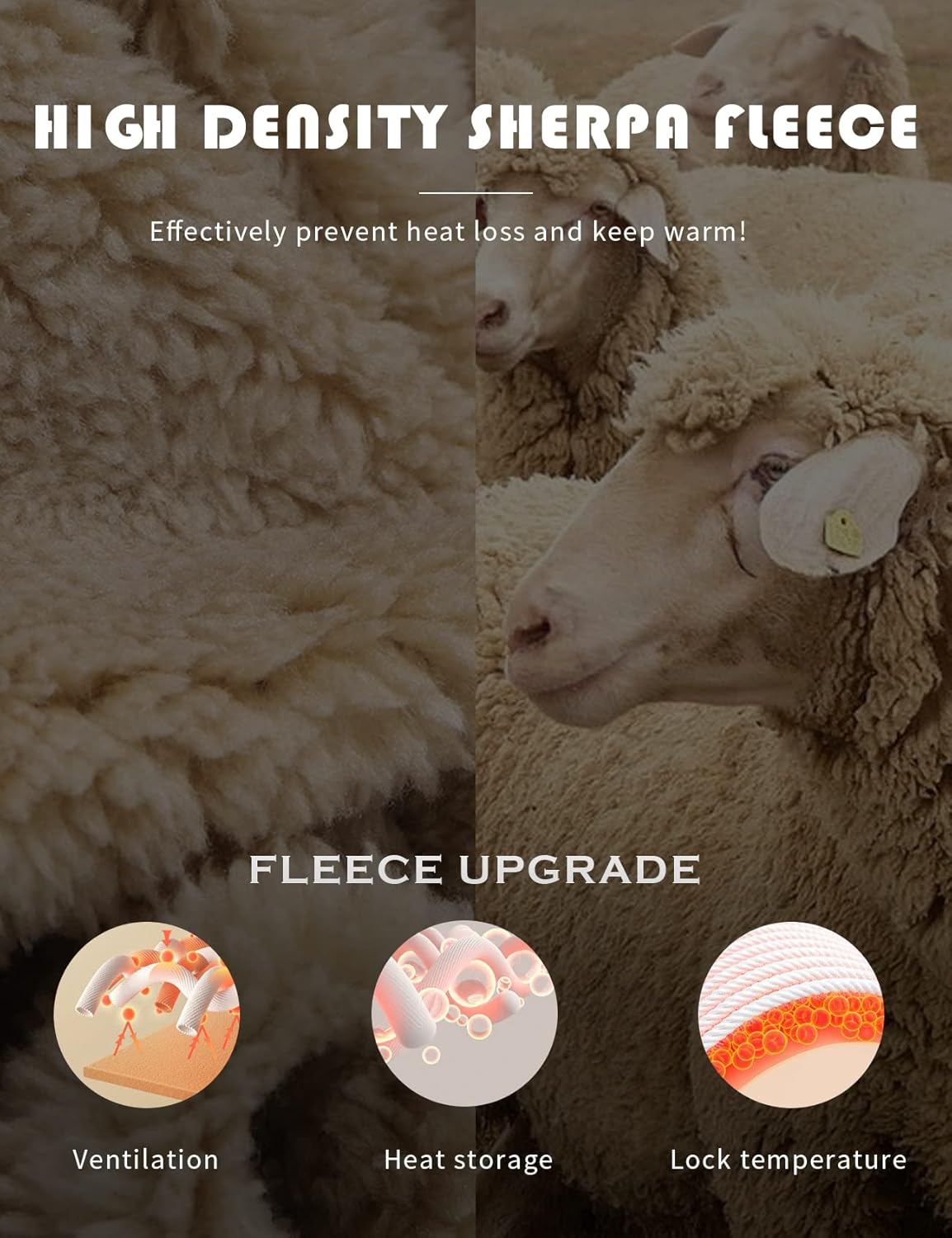 Bellivaro | Herre Sherpa Fleece Hættetrøje | Varm Vinter Pullover med Hætte