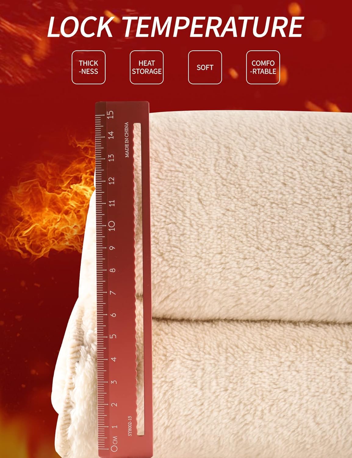 Bellivaro | Herre Sherpa Fleece Hættetrøje | Varm Vinter Pullover med Hætte