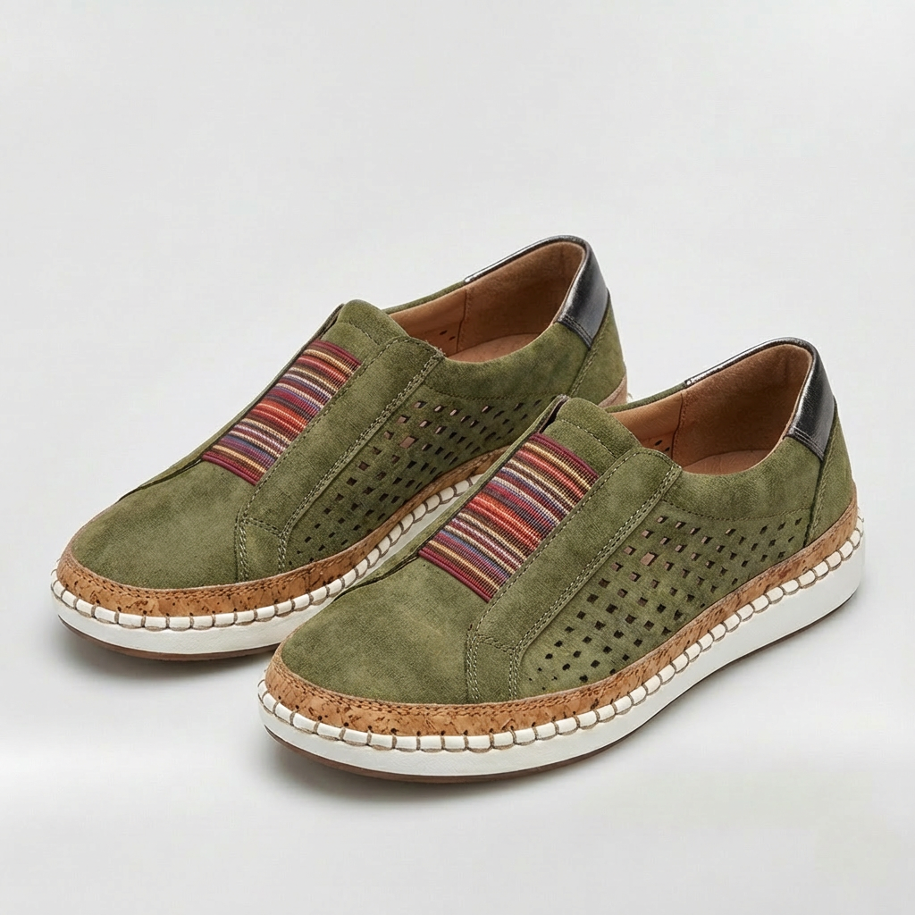 Slip-on sneakers til kvinder med let design til hverdagsbrug