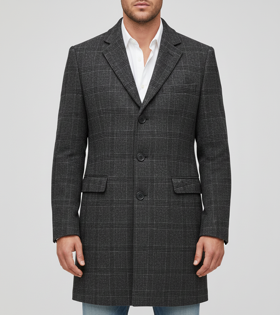 Bellivaro herre hosszú kabát gyapjúkeverékből