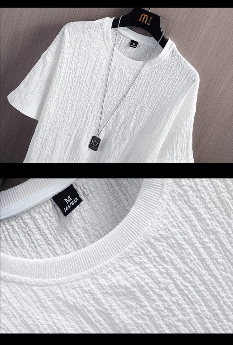 Męski podstawowy t-shirt casualowy