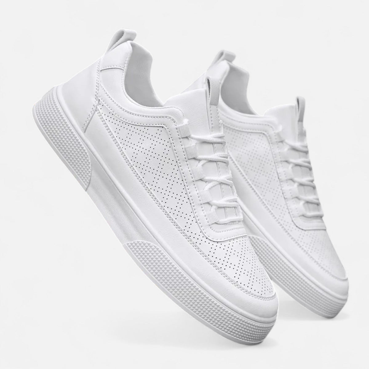Ανδρικά sneakers - Κλαστικά παπούτσια casual σε λευκό