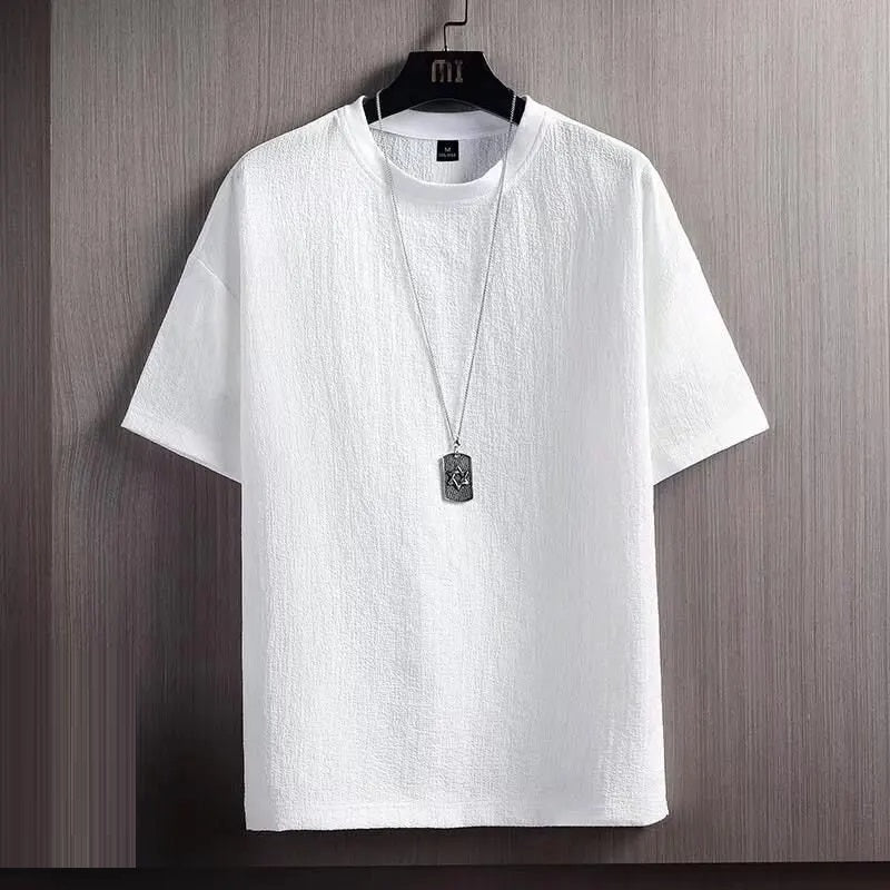 Męski podstawowy t-shirt casualowy